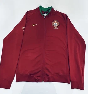 Vintage Nike Portugal Football Jacket Soccer Track Top Mens National Zip Size L - Picture 1 of 18