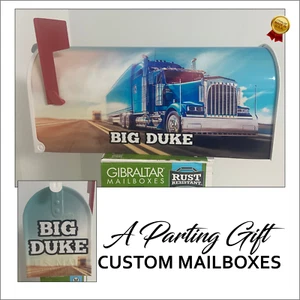 Buzón personalizado camionero para papá, hecho en EE. UU., buzones de larga distancia - Imagen 1 de 9