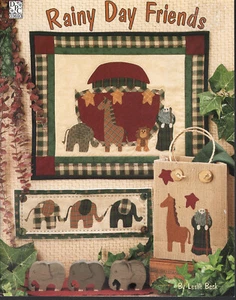 Rainy Day Friends - Modello trapuntato e applique di Leslie Beck libro artigianale - Foto 1 di 2