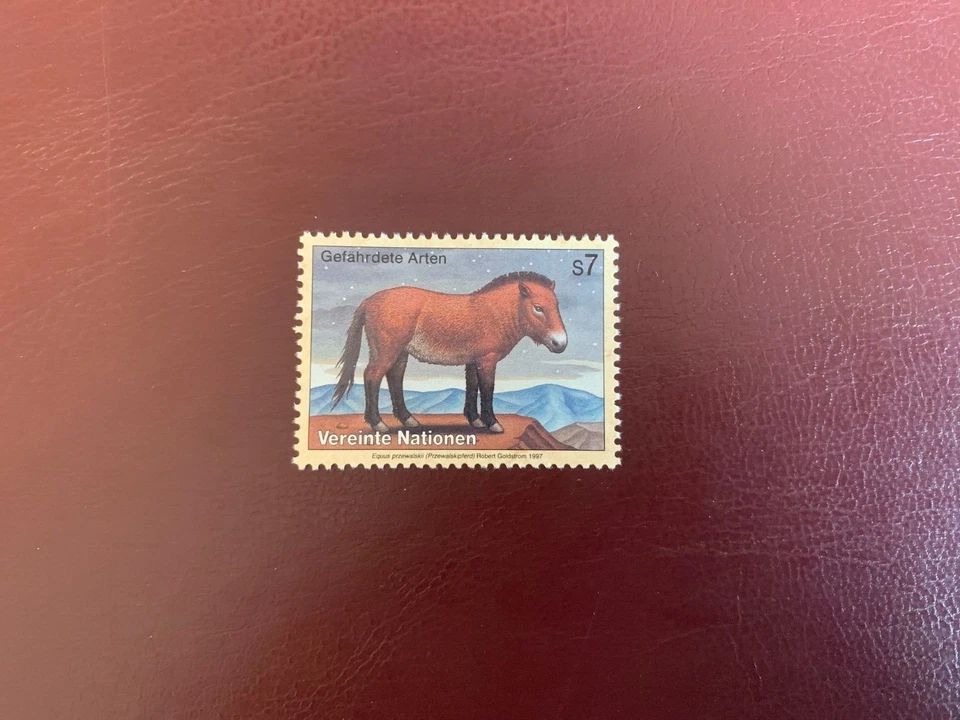 UN VIENA 1997 MNH ESPECIE EN PELIGRO DE EXTINCIÓN CABALLO PRZEWALSKI Foto 1 de 1