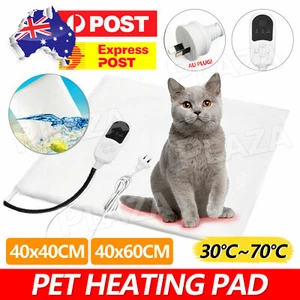 2025 Pet Electric Heat Heated Heating Heater Pad Mat Blanket Bed Dog Cat BunnyAU - Picture 1 of 9
