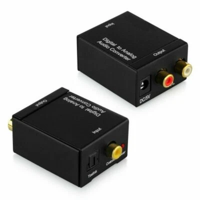 Convertitore audio da digitale coassiale Toslink SPDIF a analogico RCA 3,5 mm ad - Immagine 1 di 4