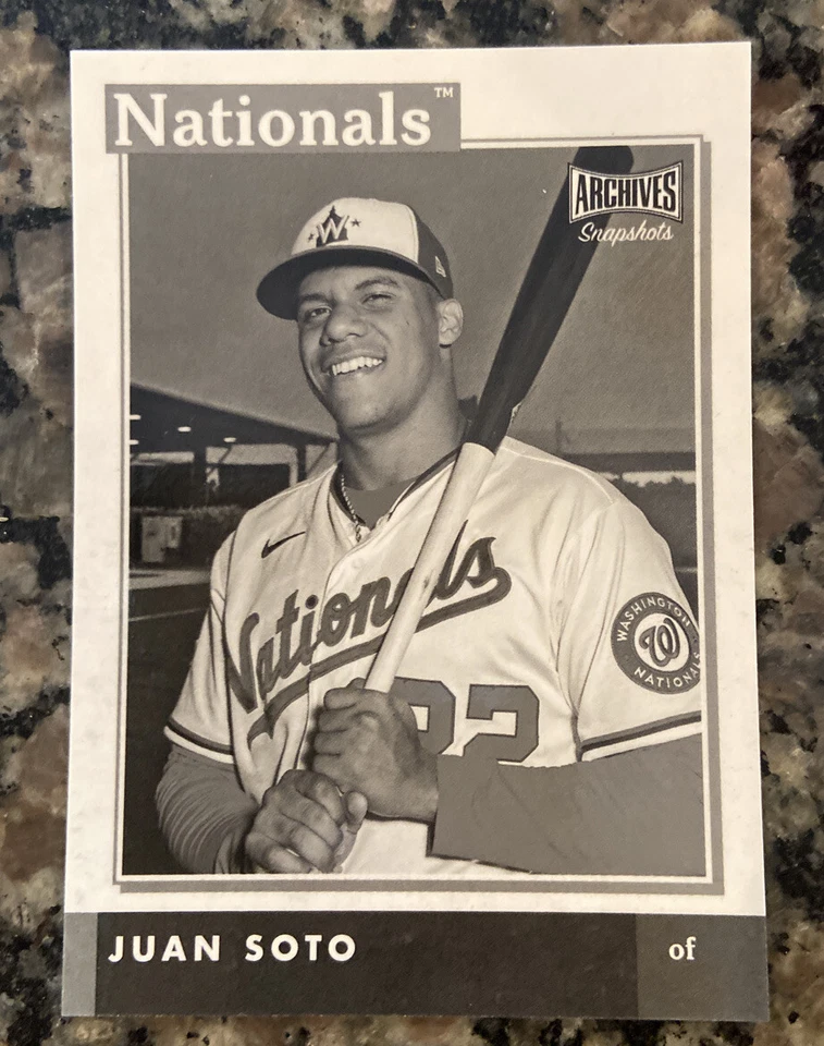 2020 Topps Archives Snapshots Juan Soto Black And White - Image 1 of 1