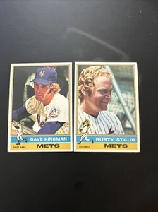 1976 Topps # 40 Kingman and  # 120 Staub Mets NM - Picture 1 of 2