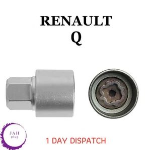 MASTER BLOCCO RUOTA DI SICUREZZA DADO RIMOZIONE BULLONE PRESA CHIAVE Q PER RENAULT - Foto 1 di 6