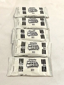 lotto di 5 crayola model magic 1 oz ogni colore bianco bianco - Foto 1 di 5