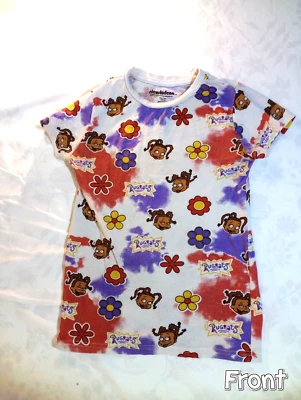 Camiseta Rugrats Susie Nickelodeon Junior Unisex Blanca Floral Foto 1 de 4