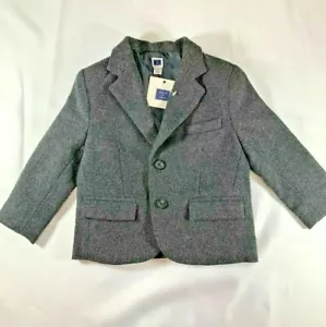 Janie and Jack Wool Blend Blazer, Boy's  Size 18 to 24 Months, Gray New w Tags - Picture 1 of 3