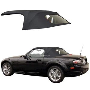 Miata Convertible Soft Top 2006-14, Black Cabrio Vinyl Top, Heated Glass Window - Bild 1 von 4