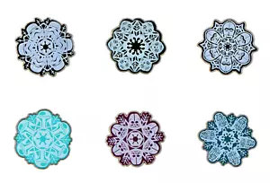 Star Wars Thema Schneeflocken 6 spezifische Disney Park Trading Pins Set Brandneu - Bild 1 von 1