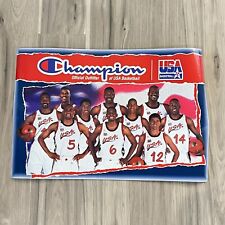 1996 Olympic Dream Team 2 Poster Champion Official Outfitter of USA Basketball