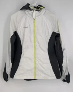 Avalanche White & Gray Light Weight Full Zip Women’s Jacket Size Extra Small - Picture 1 of 5