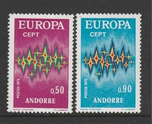 ANDORRA [Fr.] 1972 EUROPA  Communications  set of 2 MNH   - Picture 1 of 1