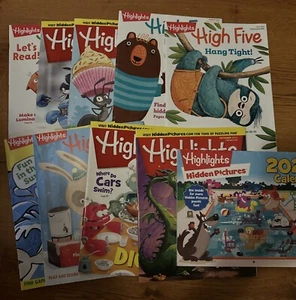 Highlights/high Five Children Books Homeschool Teacher Reading Set 10 2020 Games - Imagen 1 de 6