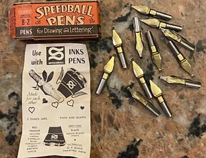 Vintage Speedball Pens For Drawing and Lettering B-2 Pens One Dozen - Picture 1 of 5
