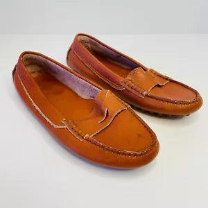 Zapatos mocasines de cuero marrón diseñador B & C Firenze talla 36 (5 Aus) - Imagen 1 de 11