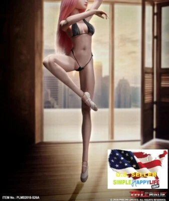 NUEVO CHICA TIPO PHICEN S26A 1/6 CUERPO CORTO SIN COSTURAS PÁLIDO M Busto 10,6"" de alto❶USA❶ Foto 1 de 3