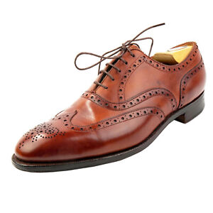 EDWARD GREEN 10.5 Chestnut E 202 Brogue Wingtip Oxfords Shoes  Benchmade ENGLAND