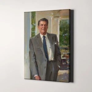 Präsident Ronald Reagan Leinwand Wandkunst Druck | US Presidents Wohnkultur - Bild 1 von 8