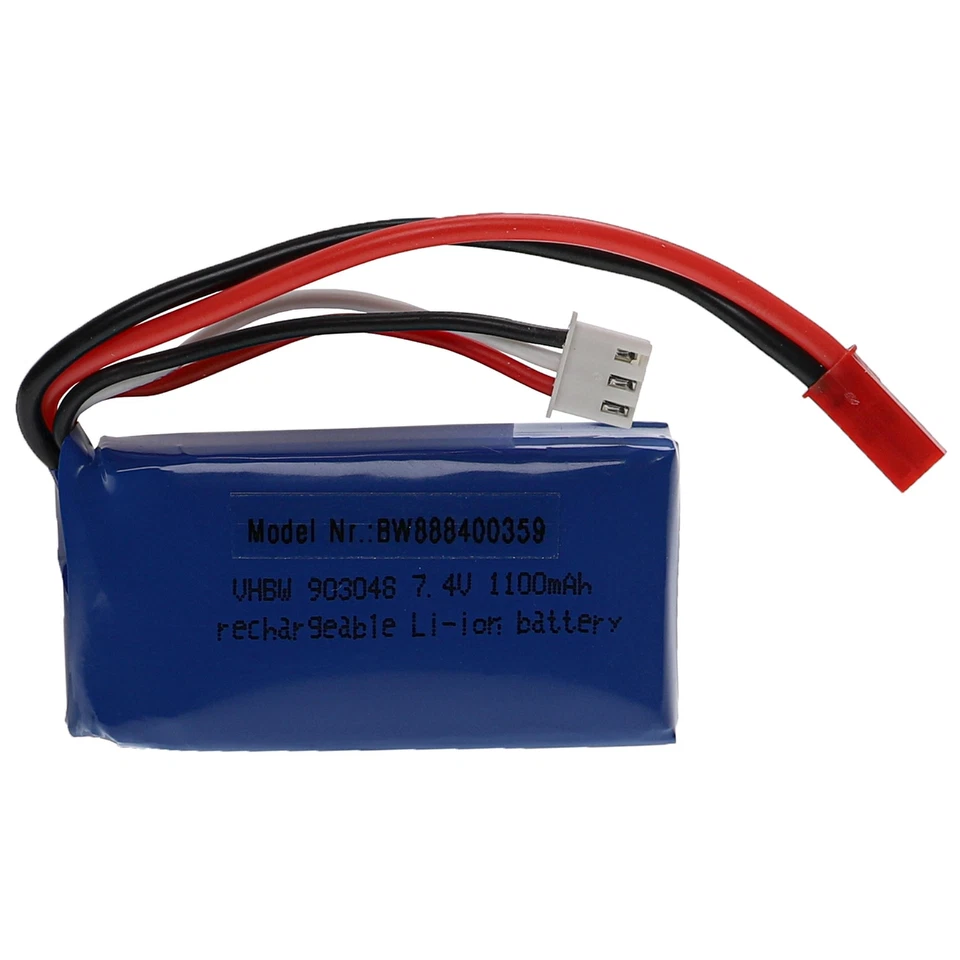 RC Akku Modellbau BEC 1100mAh 7,4V - Bild 1 von 3
