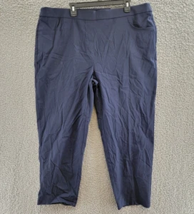 Alfred Dunner Plus Size Classic Allure Tummy Control Pants Women's 22W Navy~ - Picture 1 of 15