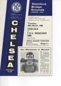 Chelsea v T.S.V. Munchen 1965/66 Fairs Cup 4th Round 2nd Leg - Bild 1 von 1