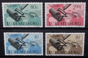 LUXEMBOURG 1949 UPU Universal Postal Union. Set of 4. Mint HINGED. SG525/528. - Picture 1 of 2