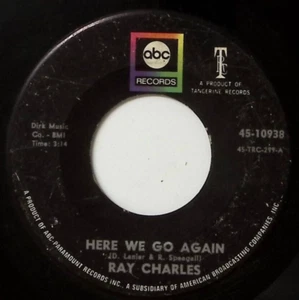 RAY CHARLES SOMEBODY OUGHT TO WRITE A BOOK ABOUT IT/HERE WE GO...VINYL 45 57-98 - Picture 1 of 3