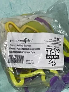 Pampered Chef Toy Story 4 Pancake Molds and Stencils NEW Disney Pixar 100114 - Picture 1 of 10