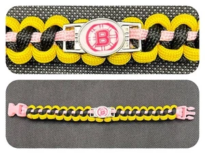 Boston Bruins (Pink) Inspired Paracord/Survival Bracelet - Picture 1 of 1