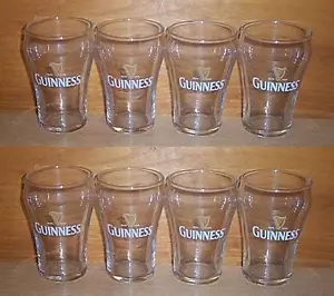 GUINNESS 8 UNIQUE 200ml SAMPLING BEER PUB GLASSES RARE NEW - Picture 1 of 1