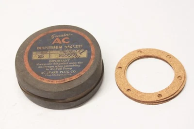 Lote/4 NOS 1929-33 1935 1936 Chevrolet AC bomba de combustible diafragma pieza de fábrica 855559 Foto 1 de 3