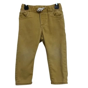 Gap Denim | Mustard Yellow Slim Faded Stretch Pants Boys 18-24 Months - Picture 1 of 6