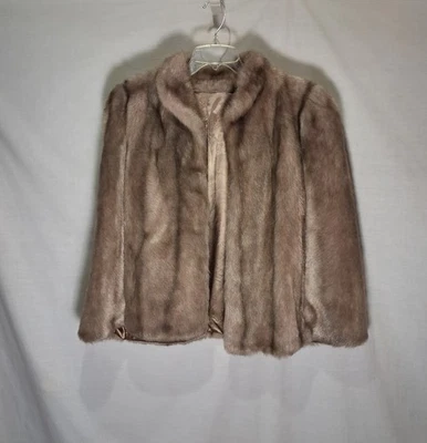 Chaleco de piel sintética vintage Sears The Fashion Place Foto 1 de 3