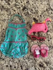 American Girl Mary Ellen Flamingo Badeanzug Set - fast komplett! RAR! ZURÜCKGENOMMEN! - Bild 1 von 6