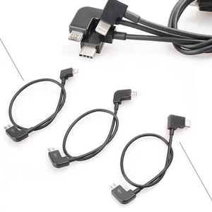 30cm 90° IOS Micro Type C USB Cable OTG for DJI Spark Mavic Pro iPhone Android - Picture 1 of 16