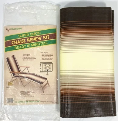 De Colección Wellington Super Rápido Chaise Césped Renovación Kit 17x134 Amarillo Marrón Raya LEER Foto 1 de 4
