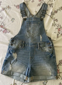 NEW Girl's SO Goods For Life (Kohls) Shortalls Overalls Size 10 - Picture 1 of 7