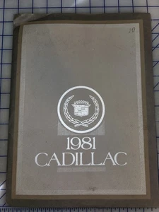 1981 Cadillac Press Kit Media Product Information - Picture 1 of 3