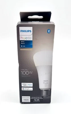 Philips Hue Smart 100W A21 LED Bulb Soft Warm White Light - Bluetooth - Image 1 of 4