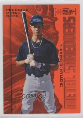 2022 Skybox Metal Universe Champions PMG Orange 25/25 Cristian Hernandez #136 - Image 1 of 3