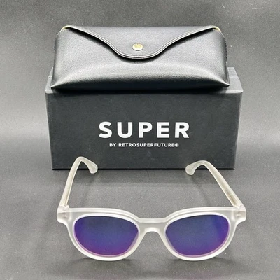 Солнцезащитные очки RetroSuperFuture N90 матовый кристалл Италия дисплей 49-19-145 - Изображение 1 из 4