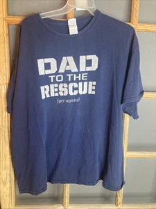 Camiseta Vintage Hombre 3XL PAPÁ "PAPÁ al rescate (una vez más)" - Imagen 1 de 5