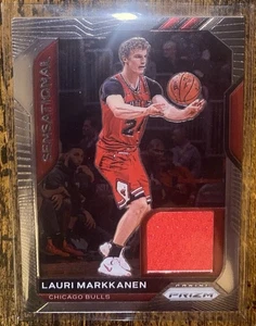 2020 Prizm Lauri Markkanen Sensational Swatches Game-Worn Patch #SSW-LMR - Bild 1 von 2