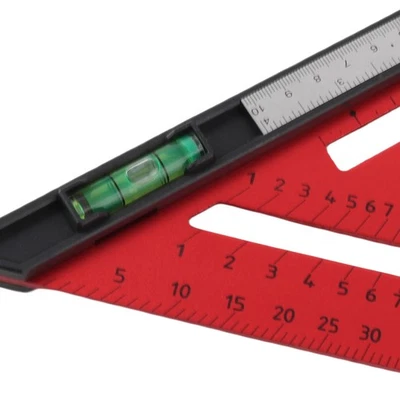 _7 Inch Rafter Square With Level High Accuracy Aluminum Alloy Detachable Tri - Image 1 of 4