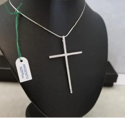 Collana con croce donna argento 925 - Immagine 1 di 3