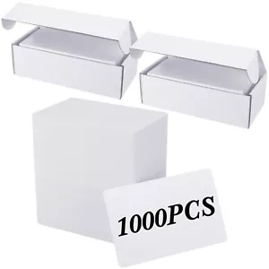 1000 Blank PVC Cards for ID Badge Printers - White Quality ( 2 boxes of 500pcs ) - Picture 1 of 9