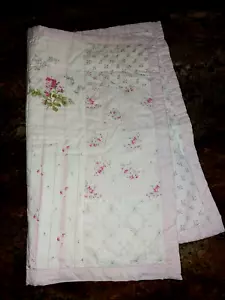 1 Cuscino patchwork trapuntato floreale shabby chic standard Mytex Elyse 25x20" - Foto 1 di 11