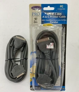 Belkin IEEE 1284 Printer Cable DB25 Male Parallel 10' Pro Series New - Picture 1 of 7
