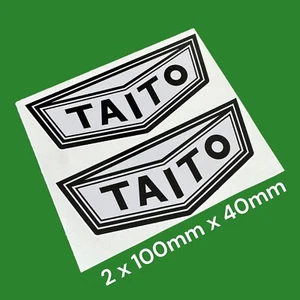 TAITO X2 Classic 1980's Logo Vinyl Sticker Decal Arcade Gaming Machine Game Play - Picture 1 of 1